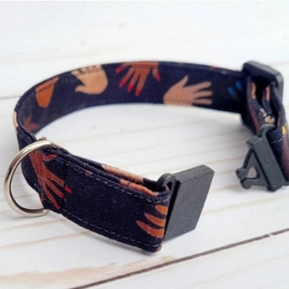 Cat collar, small dog, break-away collar, black history themed